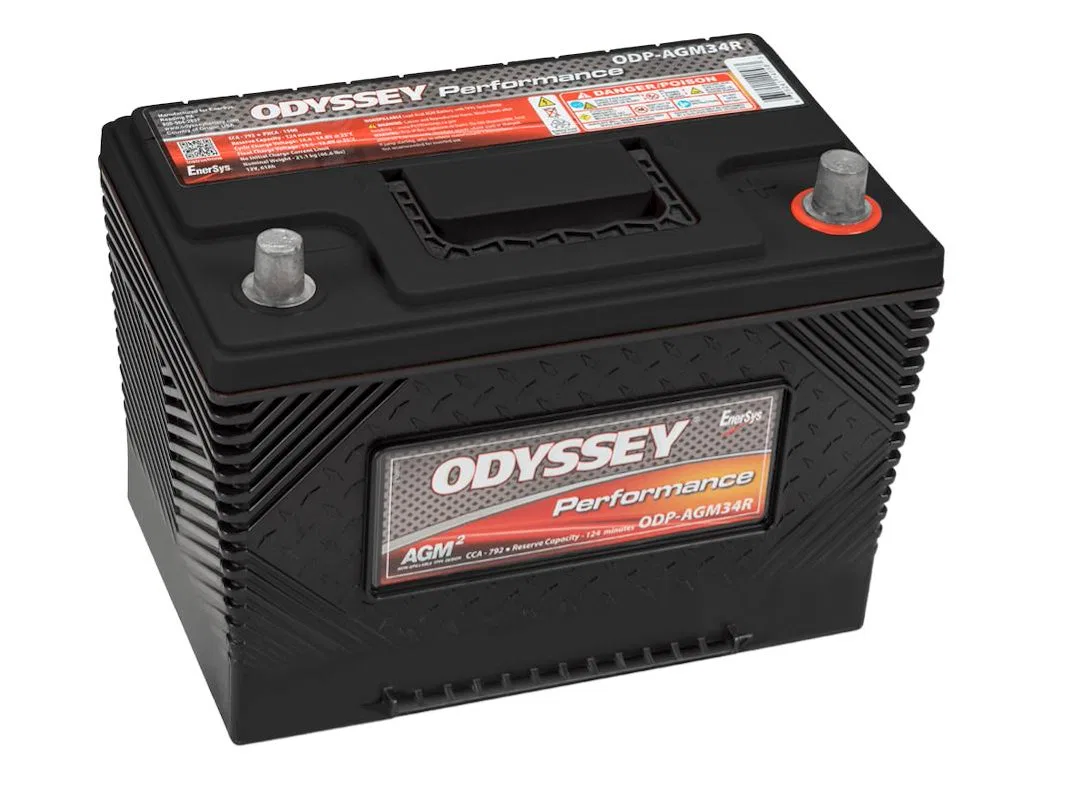 ODP-AGM34R – ODYSSEY Battery, 34 BCI Group Size 12 Volt 792 Cold Cranking Amps/ 1200 Pulse Hot Cranking Amps Standard...